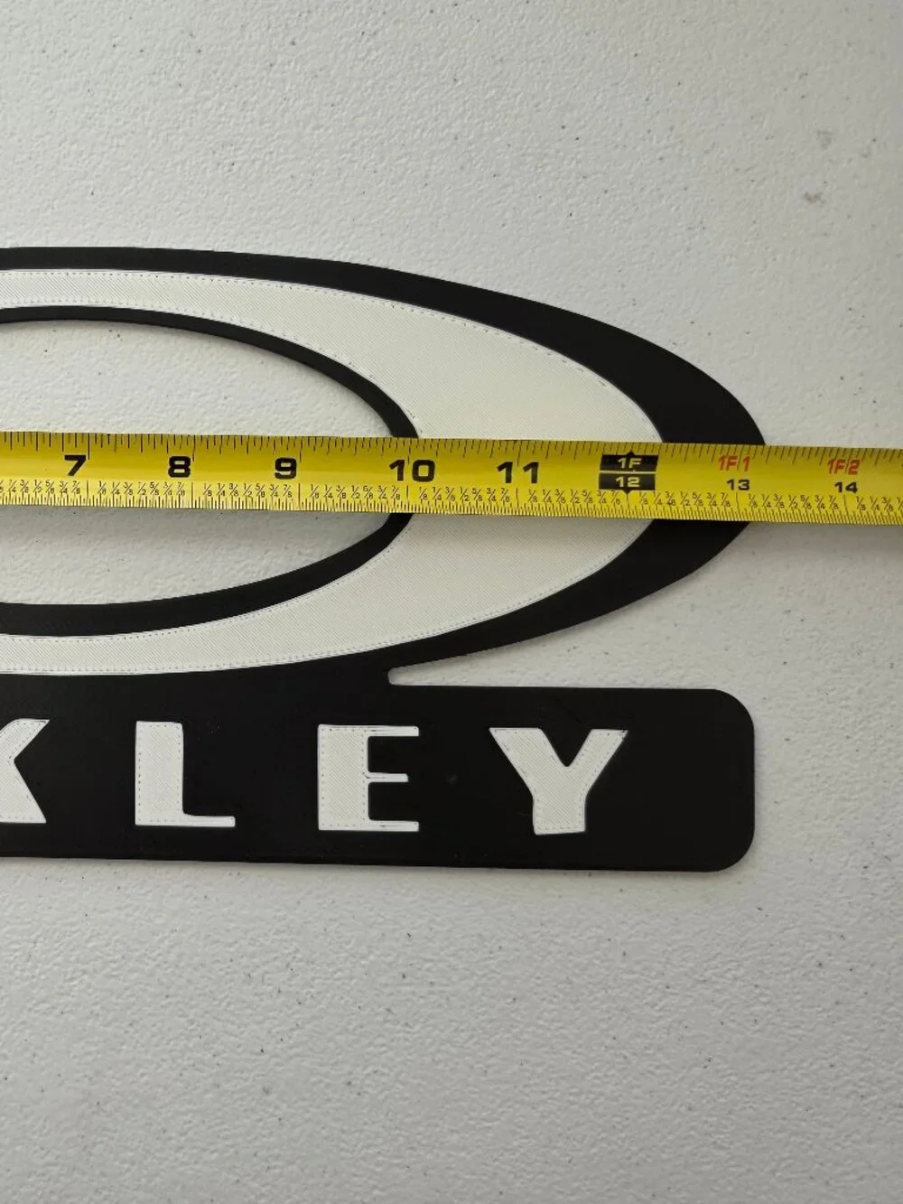 3D Printed Oakley Style 1997 Era Logo Wall Art Sign 90s Sunglasses Display